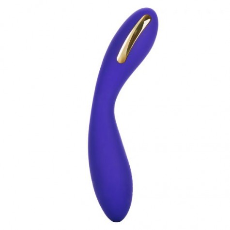 Фиолетовый вибратор с электростимуляцией Intimate E-Stimulator Wand - 21,5 см.